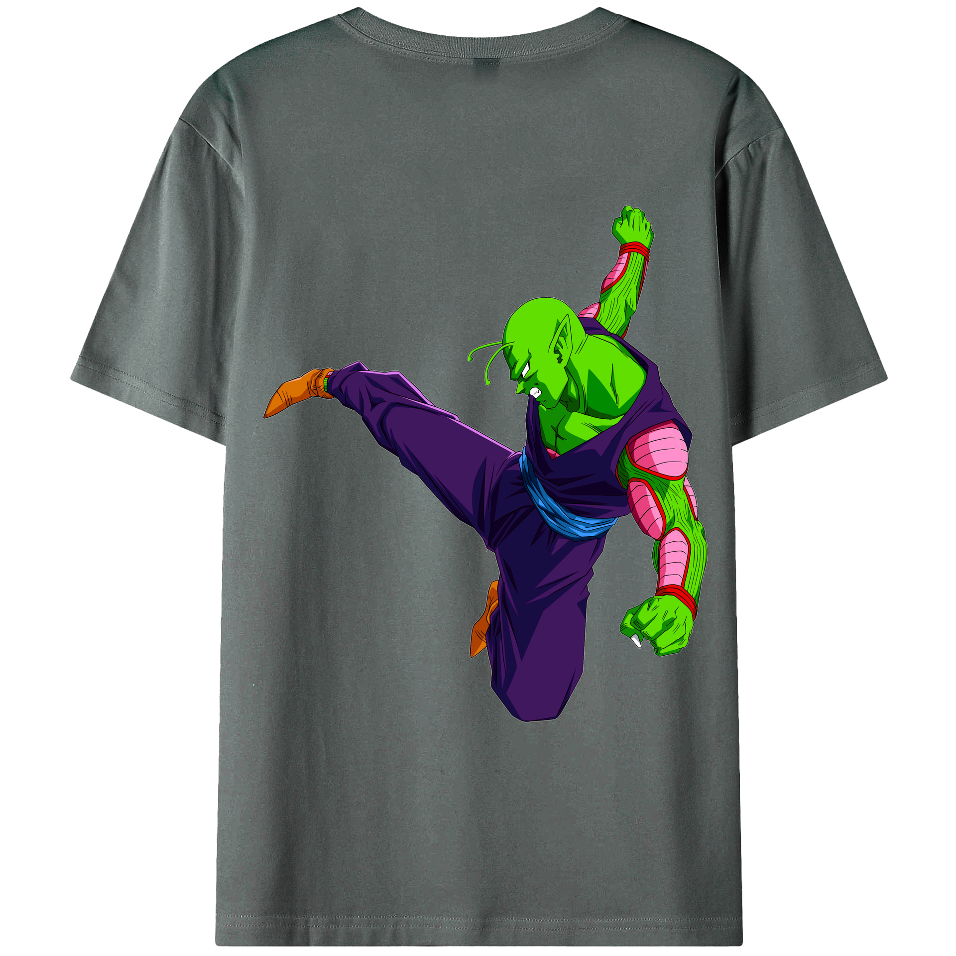 （画像用） ドラゴンボール ピッコロ DRAGON BALL Piccolo 綿100％ メンズ半袖Tシャツ（バックプリント） 通気性